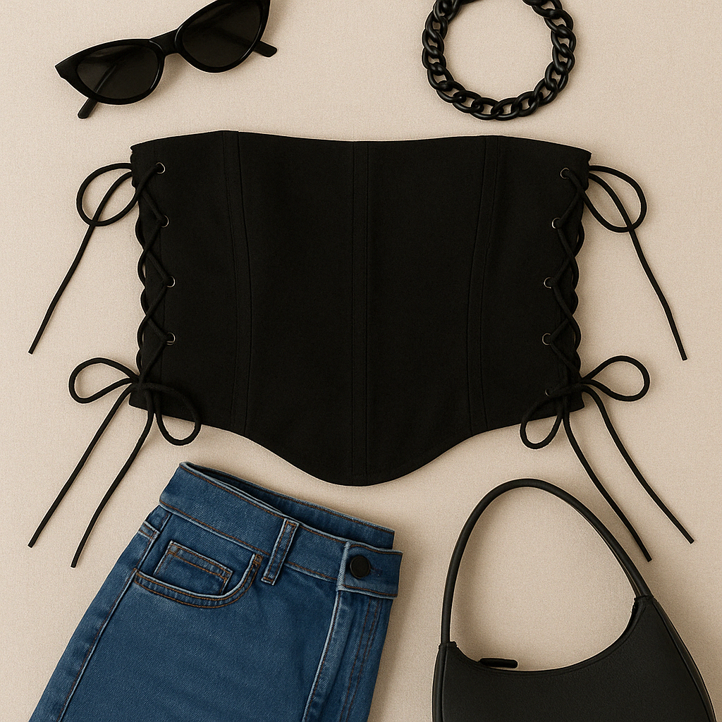 NEED HER LOOK CRISSCROSS CORSET
