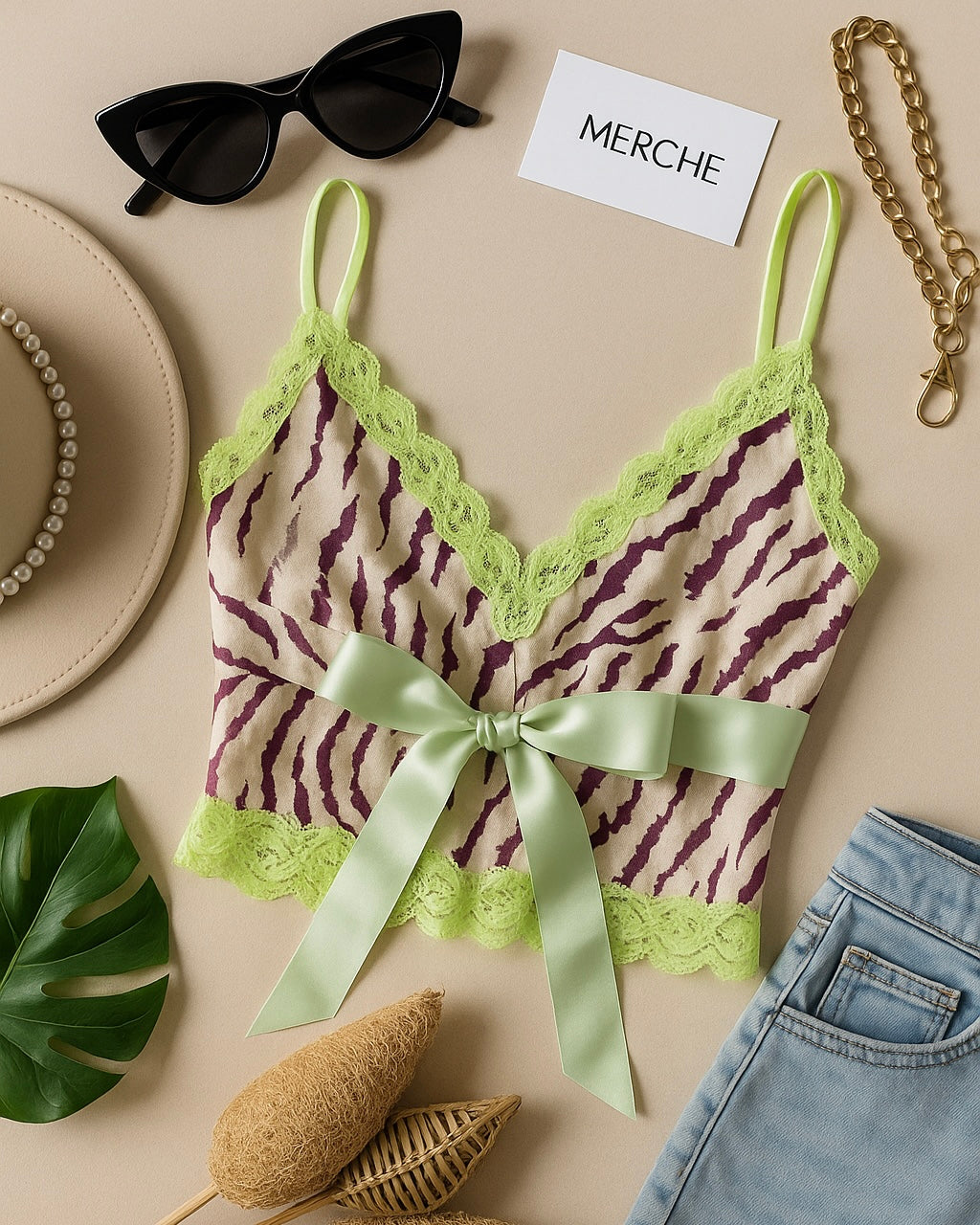 GIVING BADDIE NEON CAMI TOP