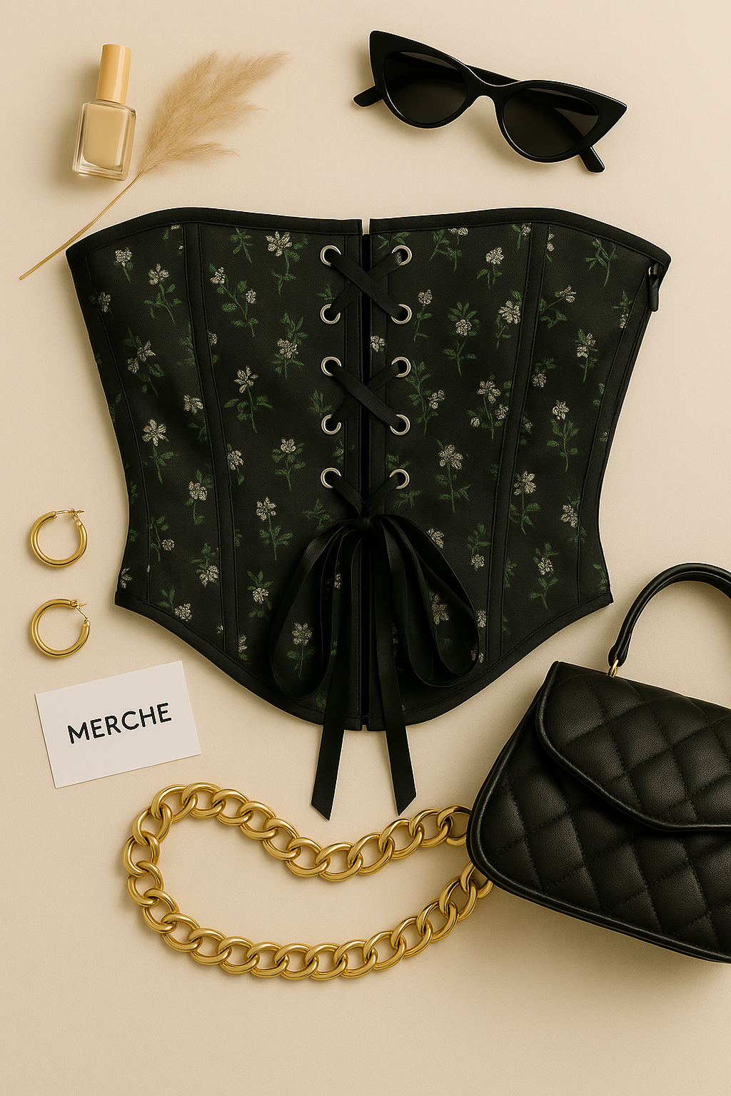 BLOOM FEARLESSLY FLORAL CORSET