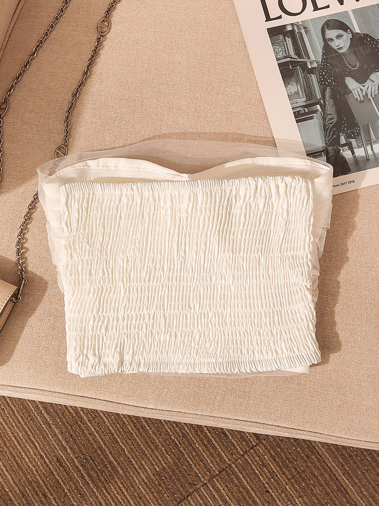 STAND BY ME MESH PADDED BANDEAU TOP