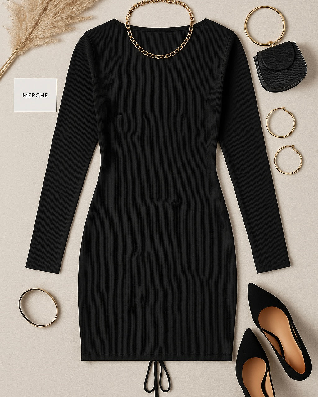 ALL THE LIKES BLACK DRESS