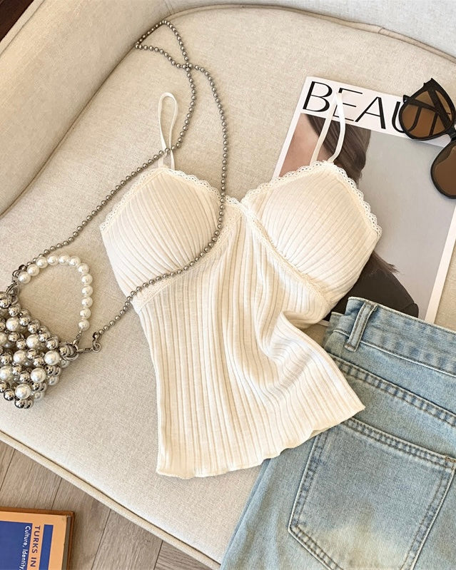 TRUST ISSUES PADDED VANILLA CAMI TOP