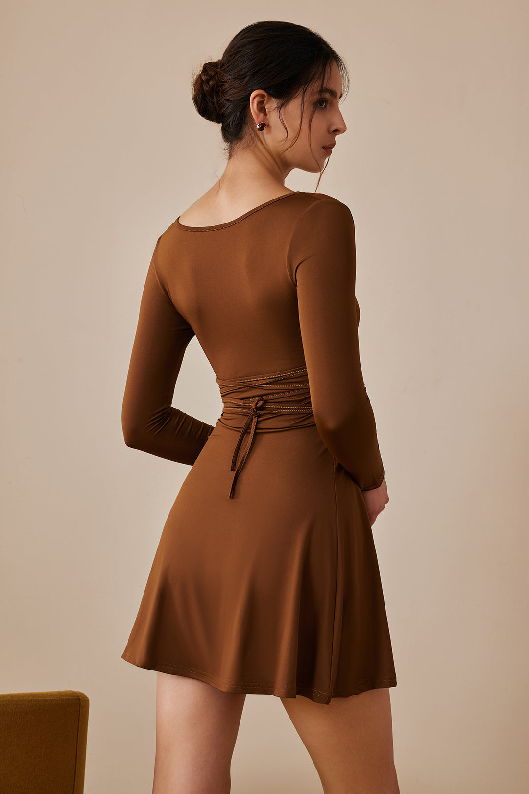CASTLE STORY BROWN FLARE DRESS