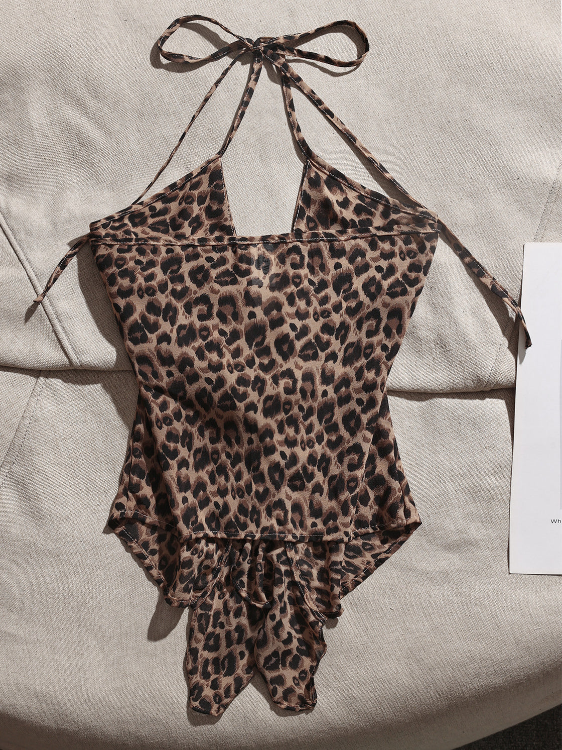 RULES OF LOVE PRINTED HALTERNECK TOP