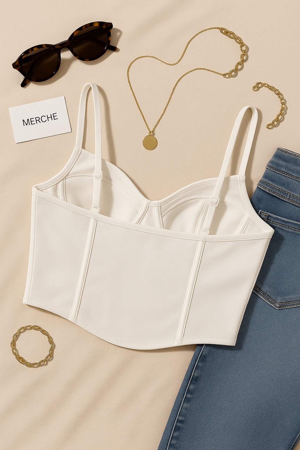 JUST MY TYPE LUXE WHITE TOP