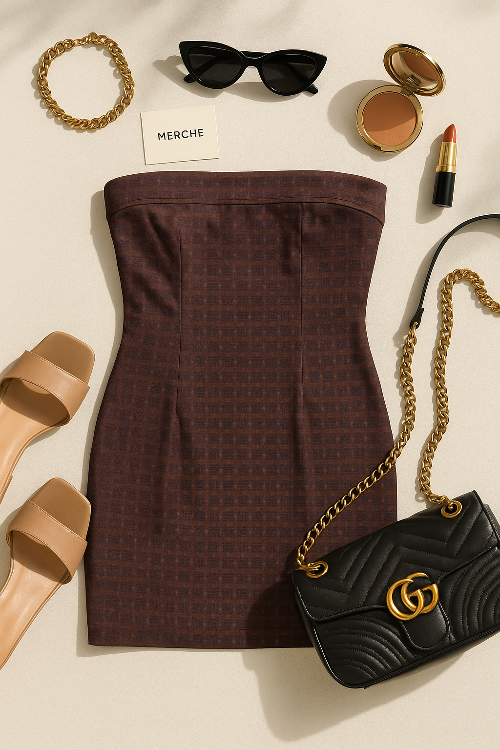 GLAMOUR STORY BANDEAU DRESS