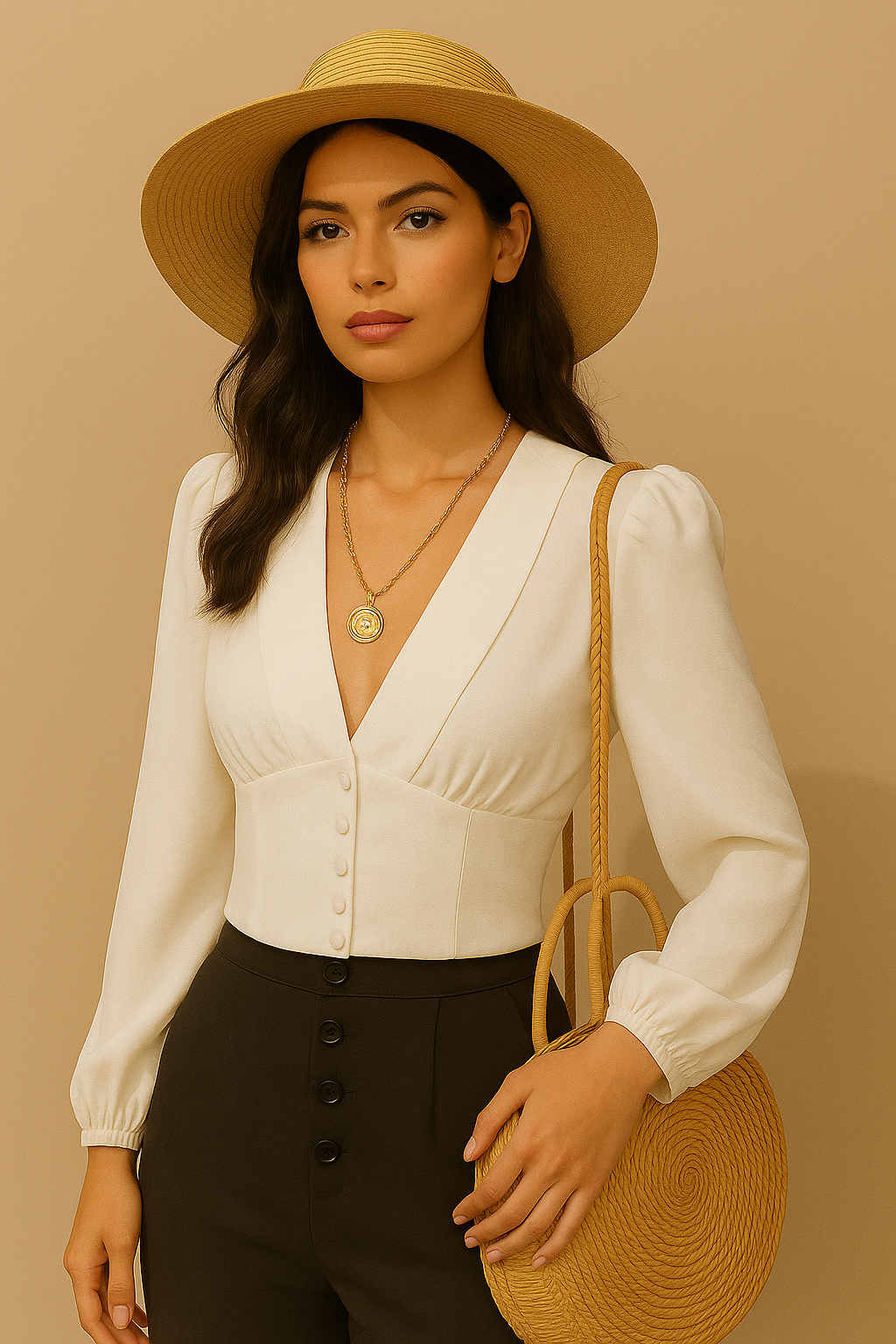 LA BELLA WHITE LUXE SHIRT