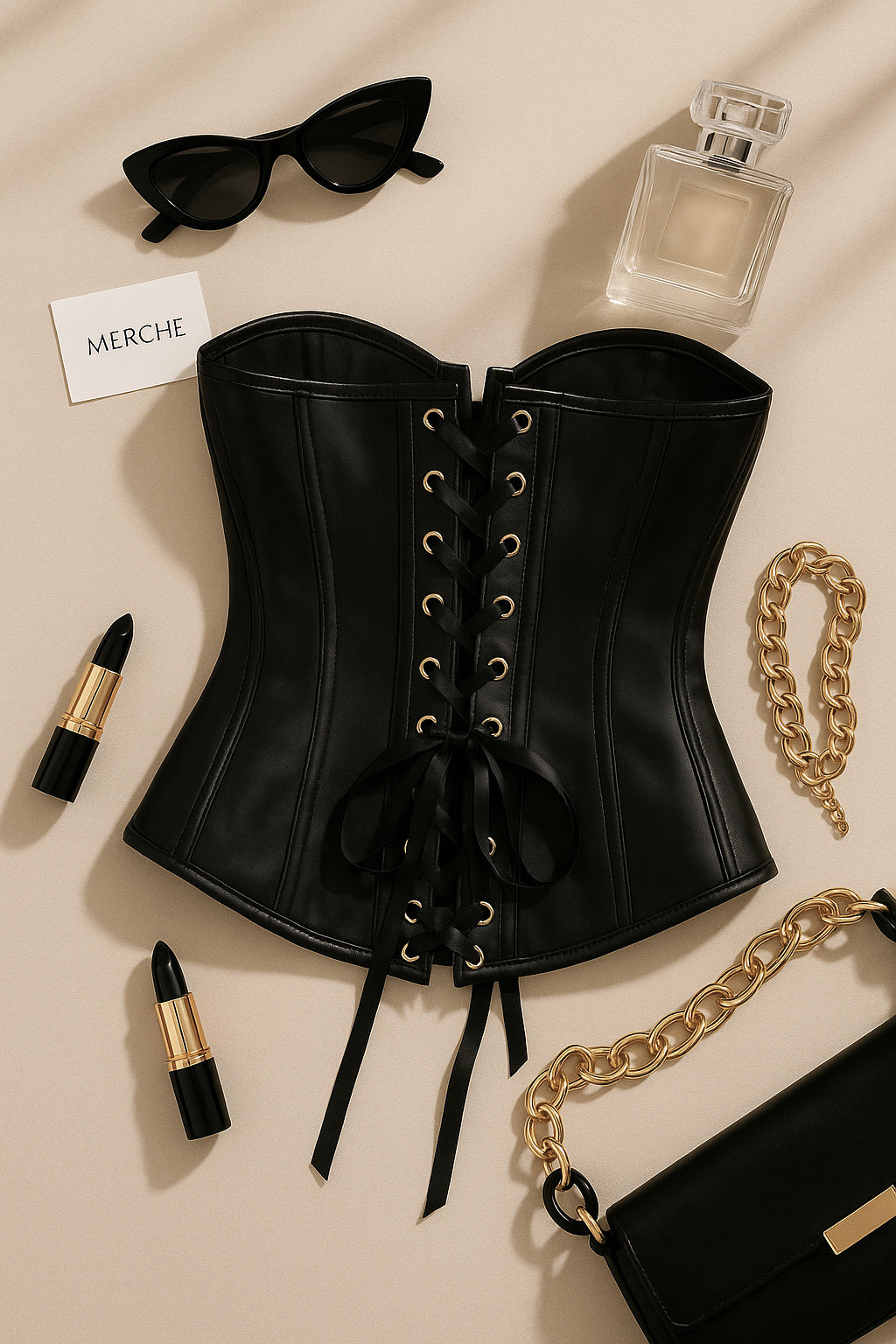 BOY’S CRY FAUX LEATHER CORSET