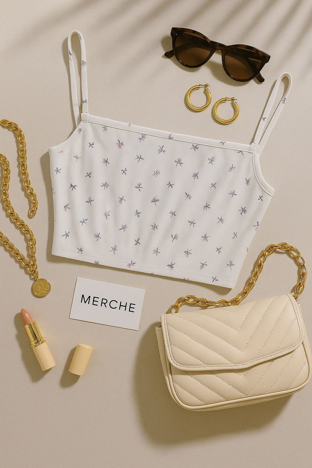 LIFE IN SUMMER FLORAL CAMI TOP