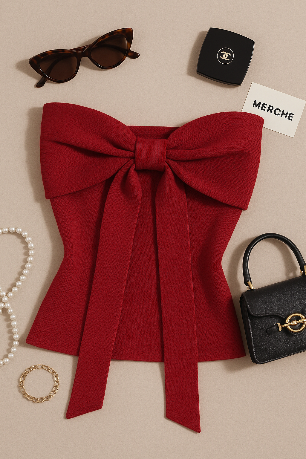THE HEART-STOPPER BOW BANDEAU TOP