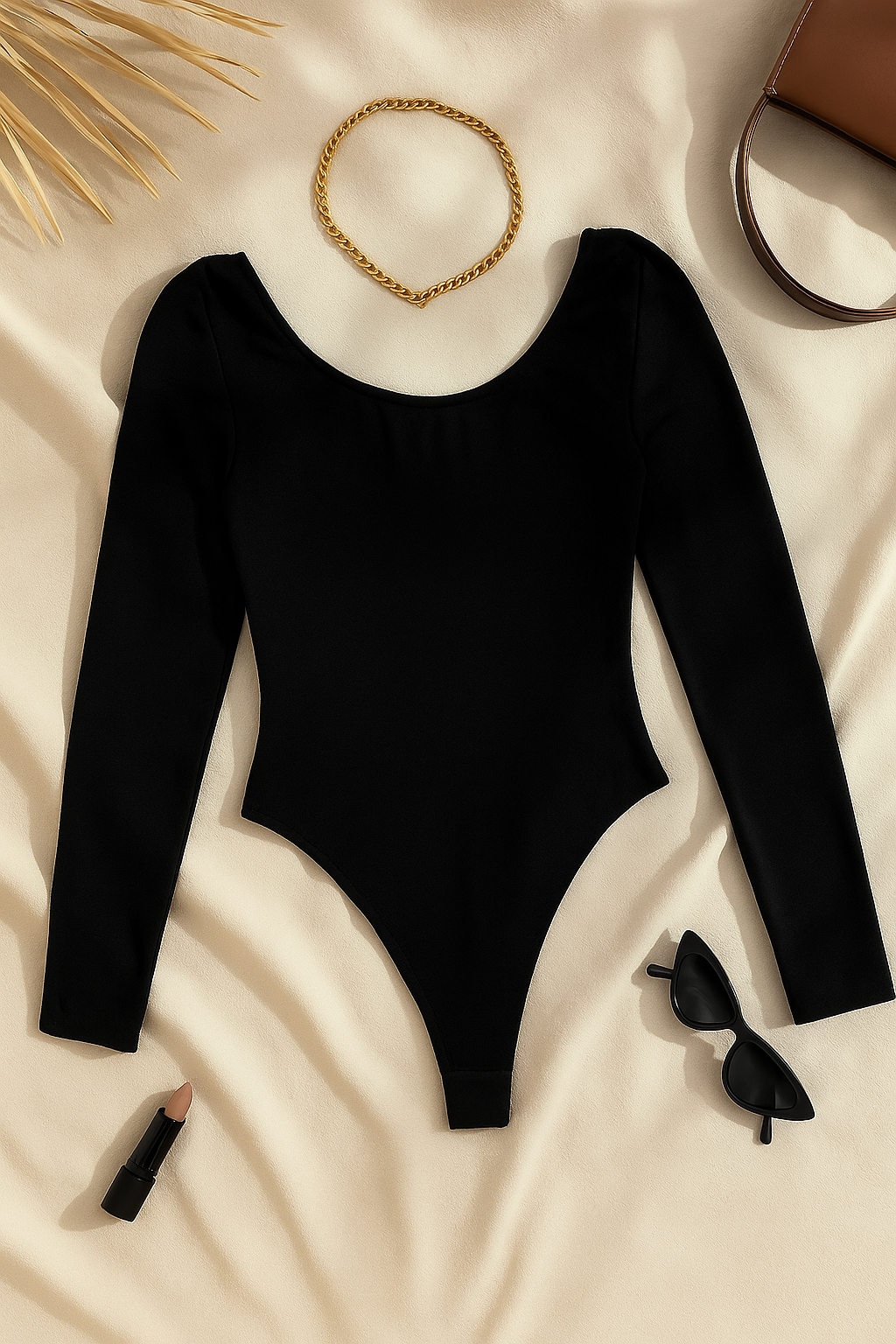 ECLIPSE MOMENT BONING BLACK BODYSUIT