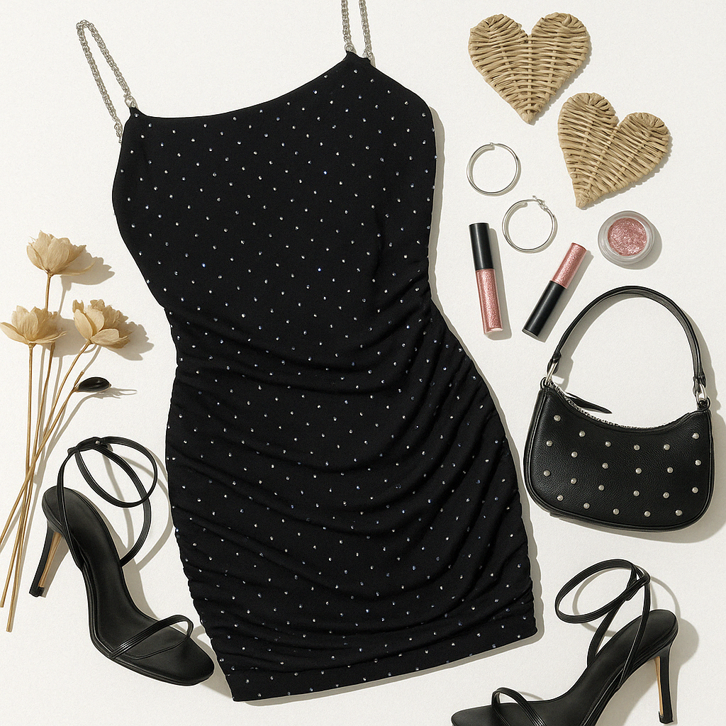 CATWALK QUEEN SHIMMER MESH BODYCON DRESS