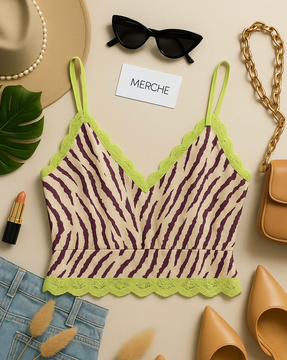 GIVING BADDIE NEON CAMI TOP