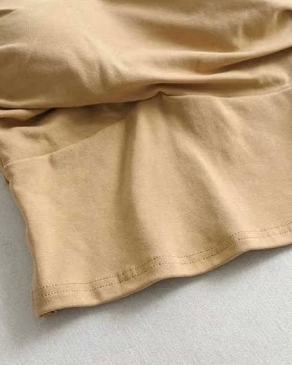 MAKE ME CRAZY PADDED KHAKI CAMI TOP