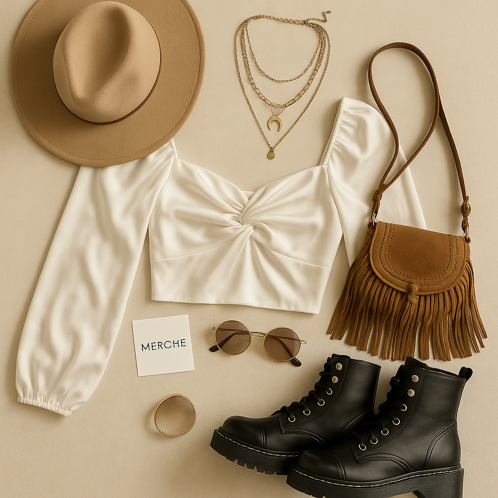 RODEO SIREN WHITE LUXE TWISTED TOP