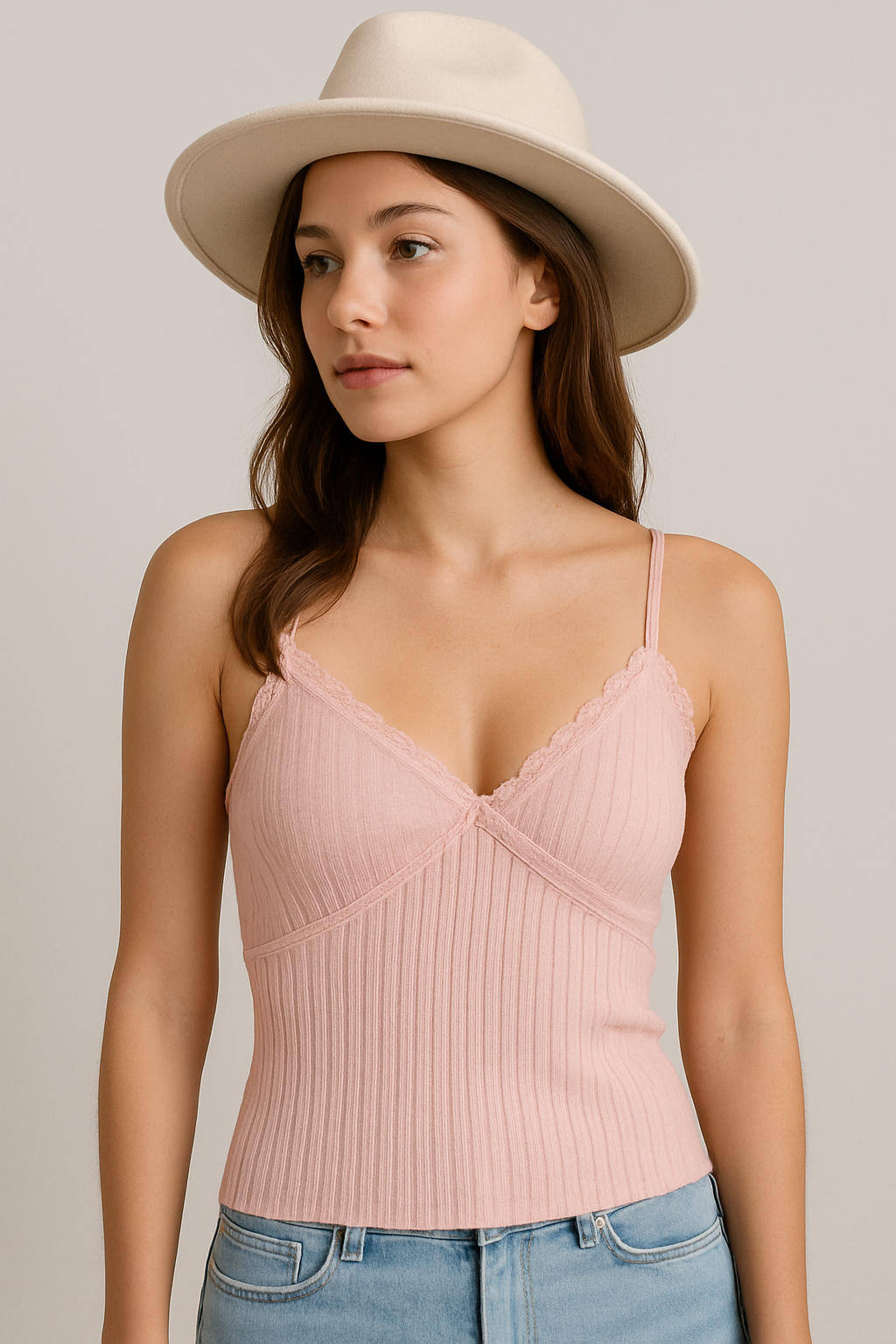 TRUST ISSUES PADDED PEACH CAMI TOP