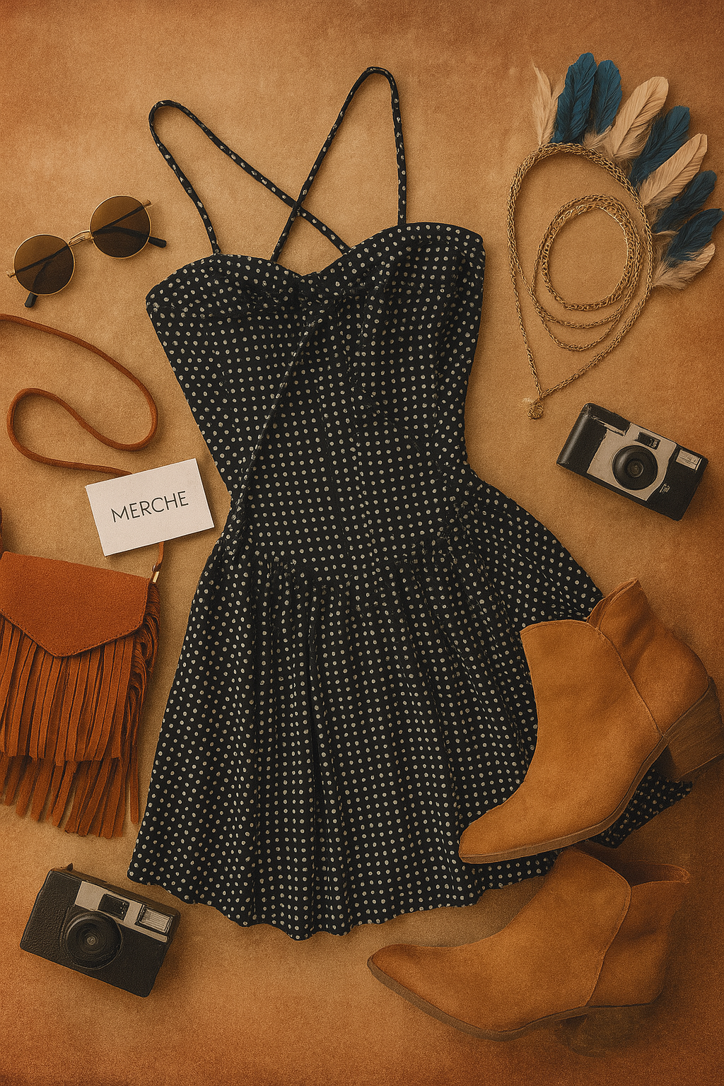 CINDERELLA STORY POLKA MINI DRESS