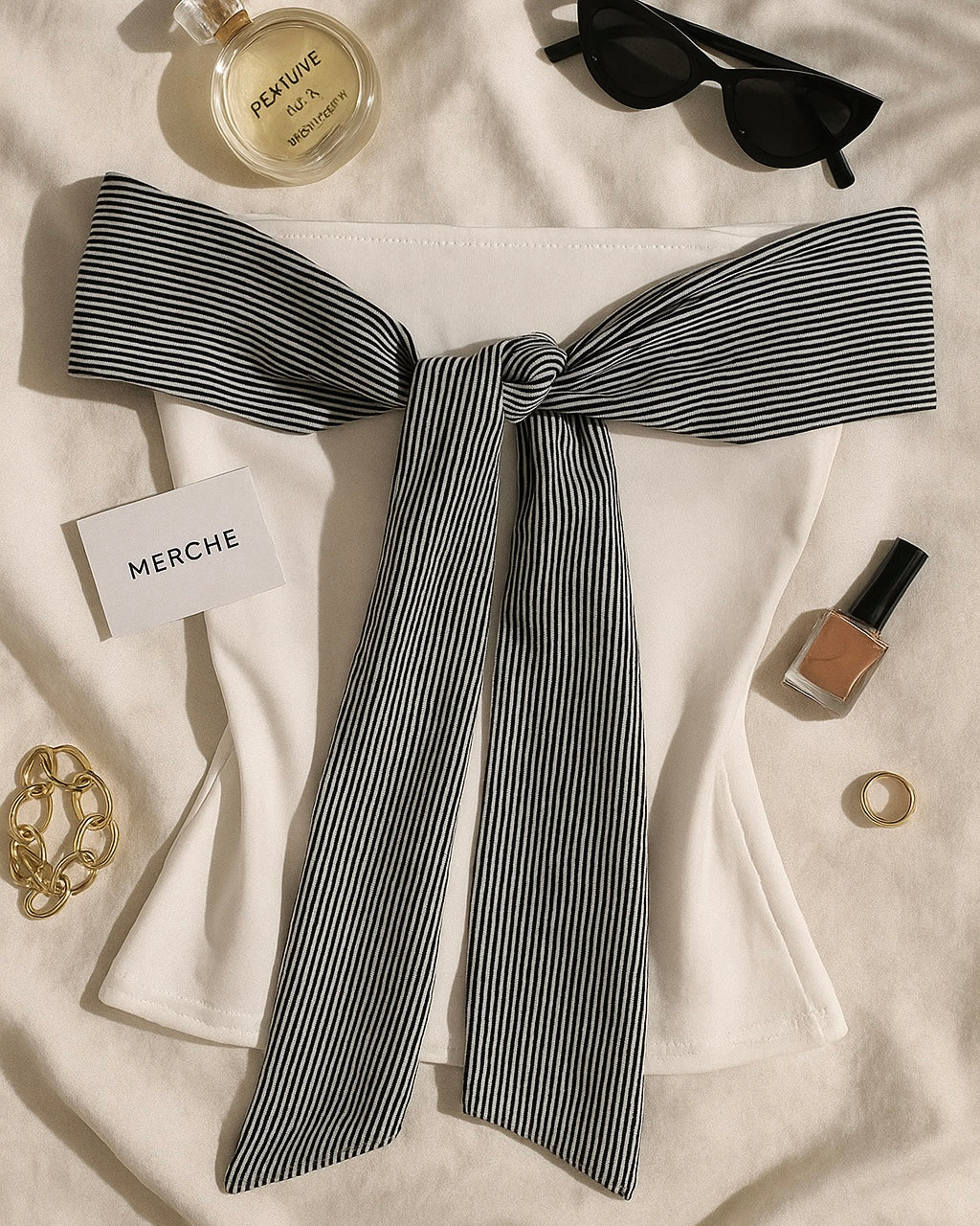 PLAY ALL DAY KNOTTED PADDED BANDEAU TOP