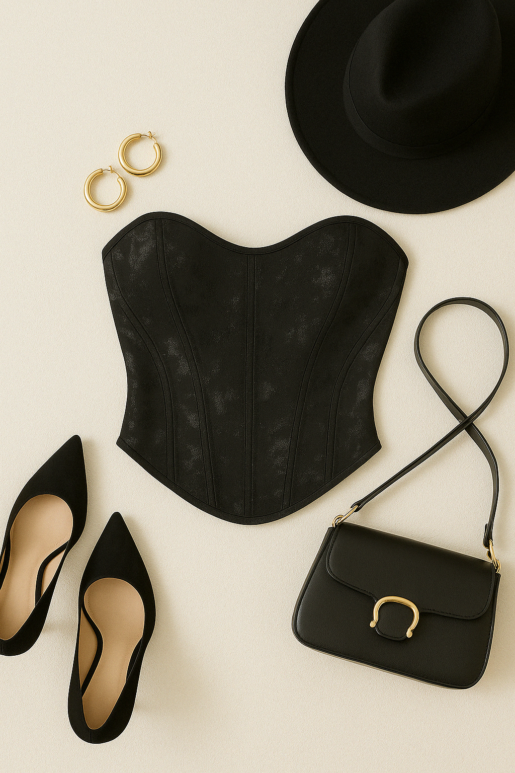 XO XO LUXE BLACK CORSET