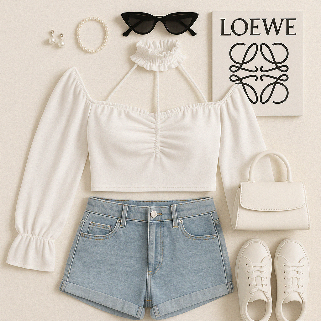 OFFBEAT MUSE CHOKER WHITE TOP