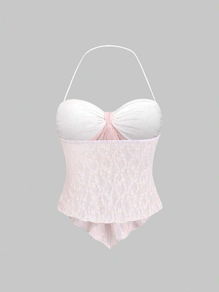 FATAL ATTRACTION LACEY HALTERNECK TOP