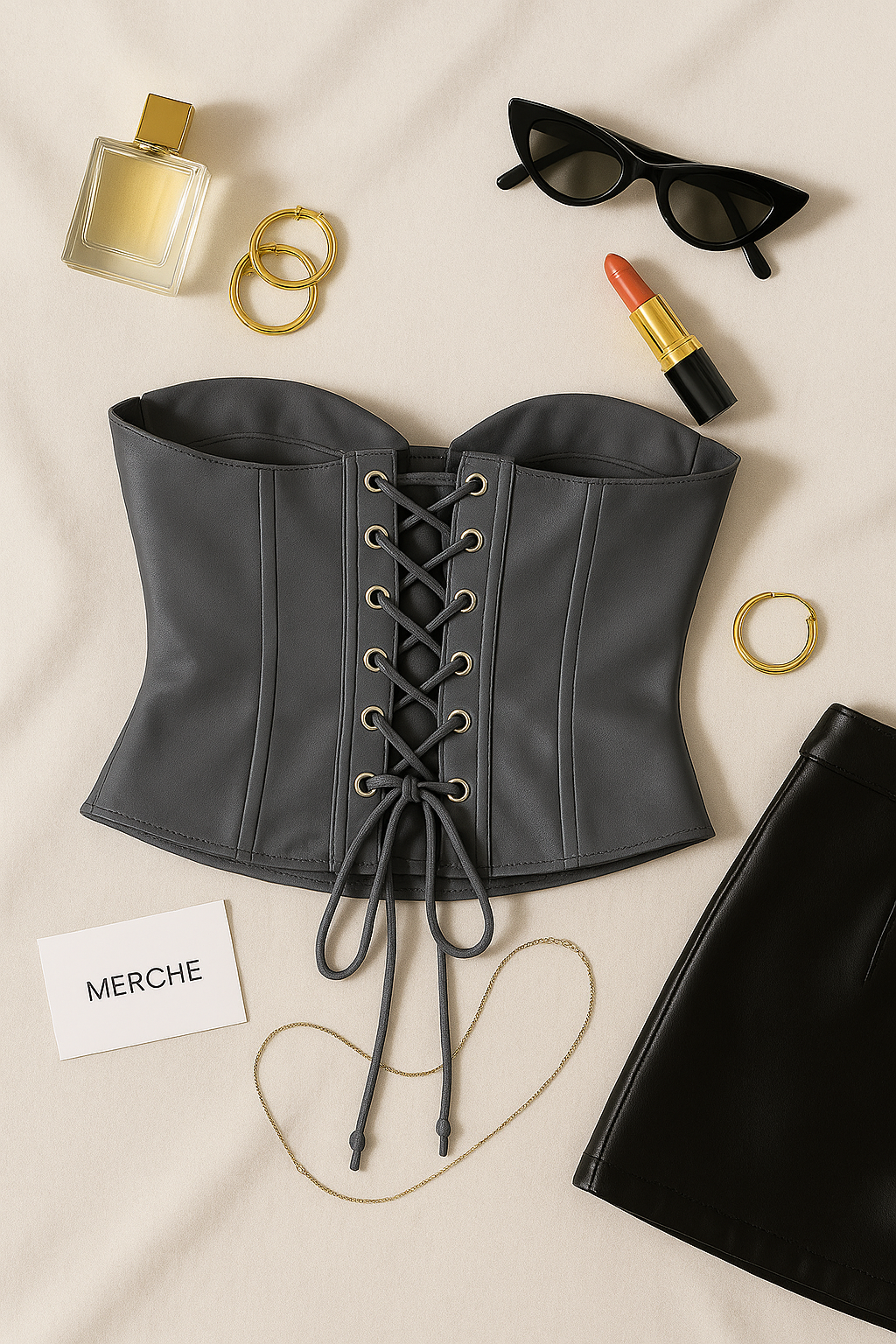 BOARDROOM BADDIE LUXE GREY CORSET