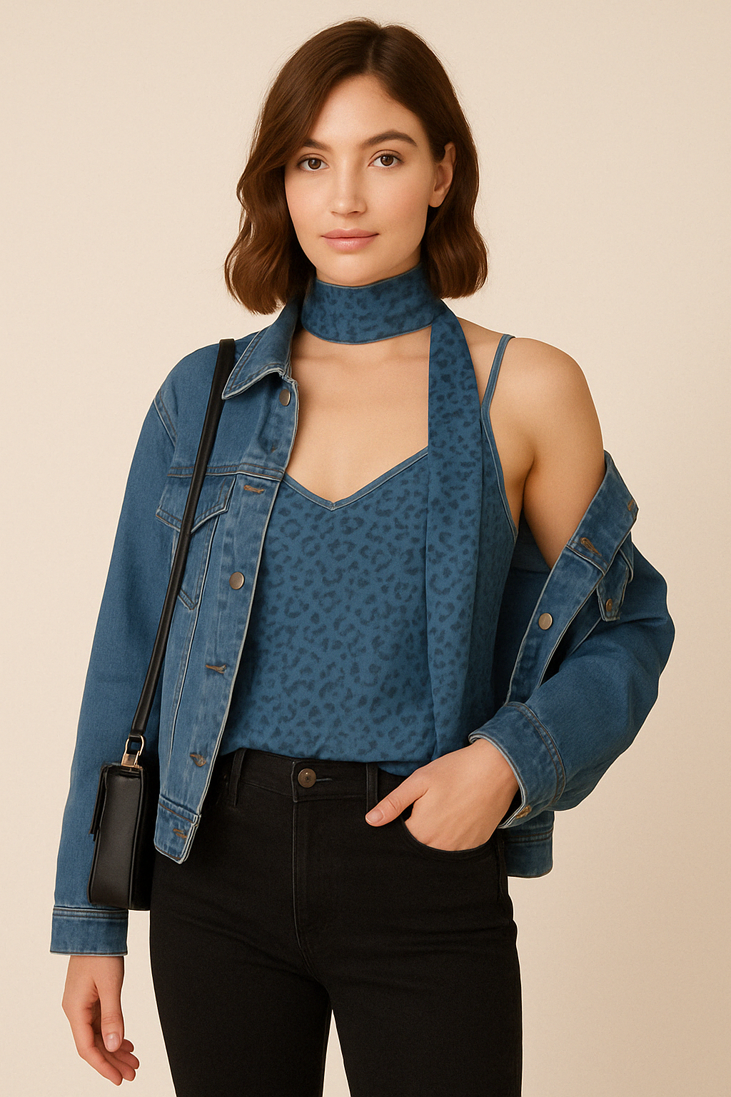 TOXIC BEHAVIOUR CAMI TOP WITH SCARF