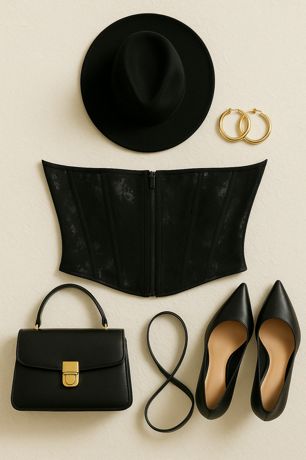 XO XO LUXE BLACK CORSET