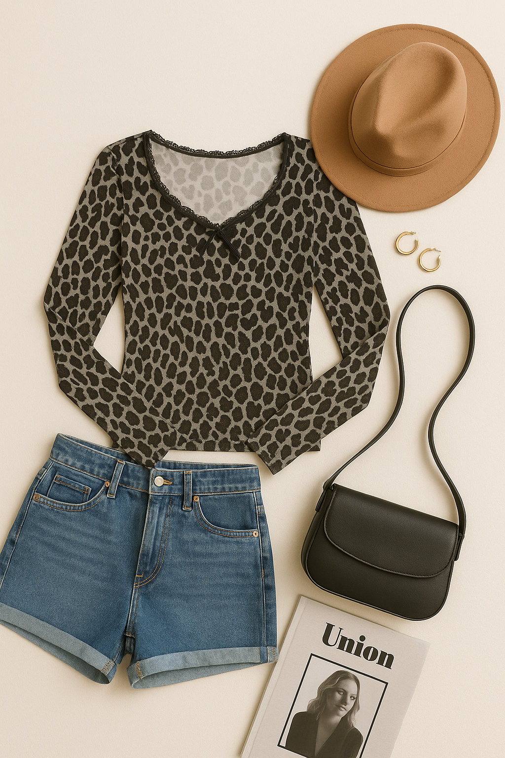 WILD SPIRIT LACEY PRINTED TOP