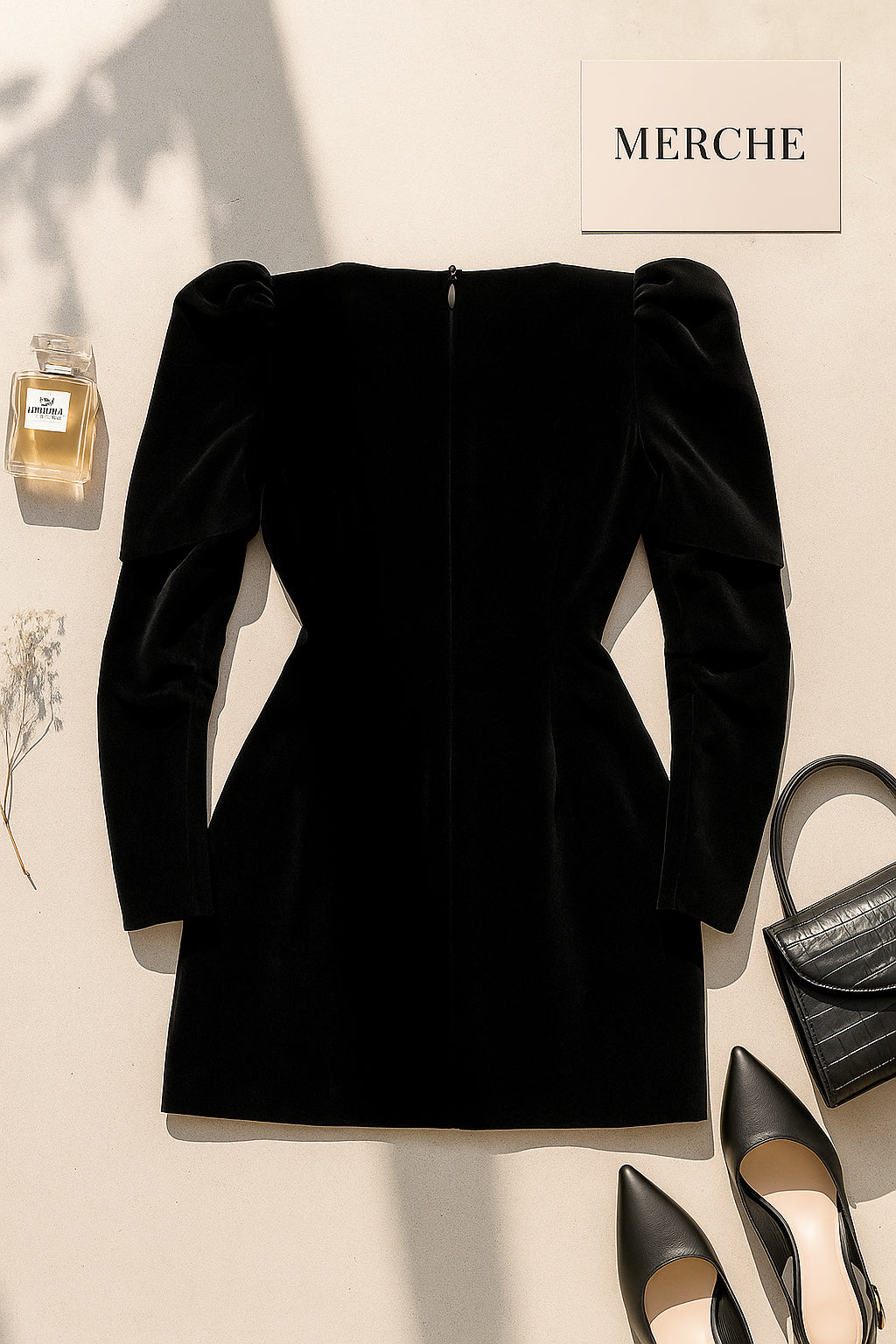 MY STORY SUEDE LUXE BLACK DRESS