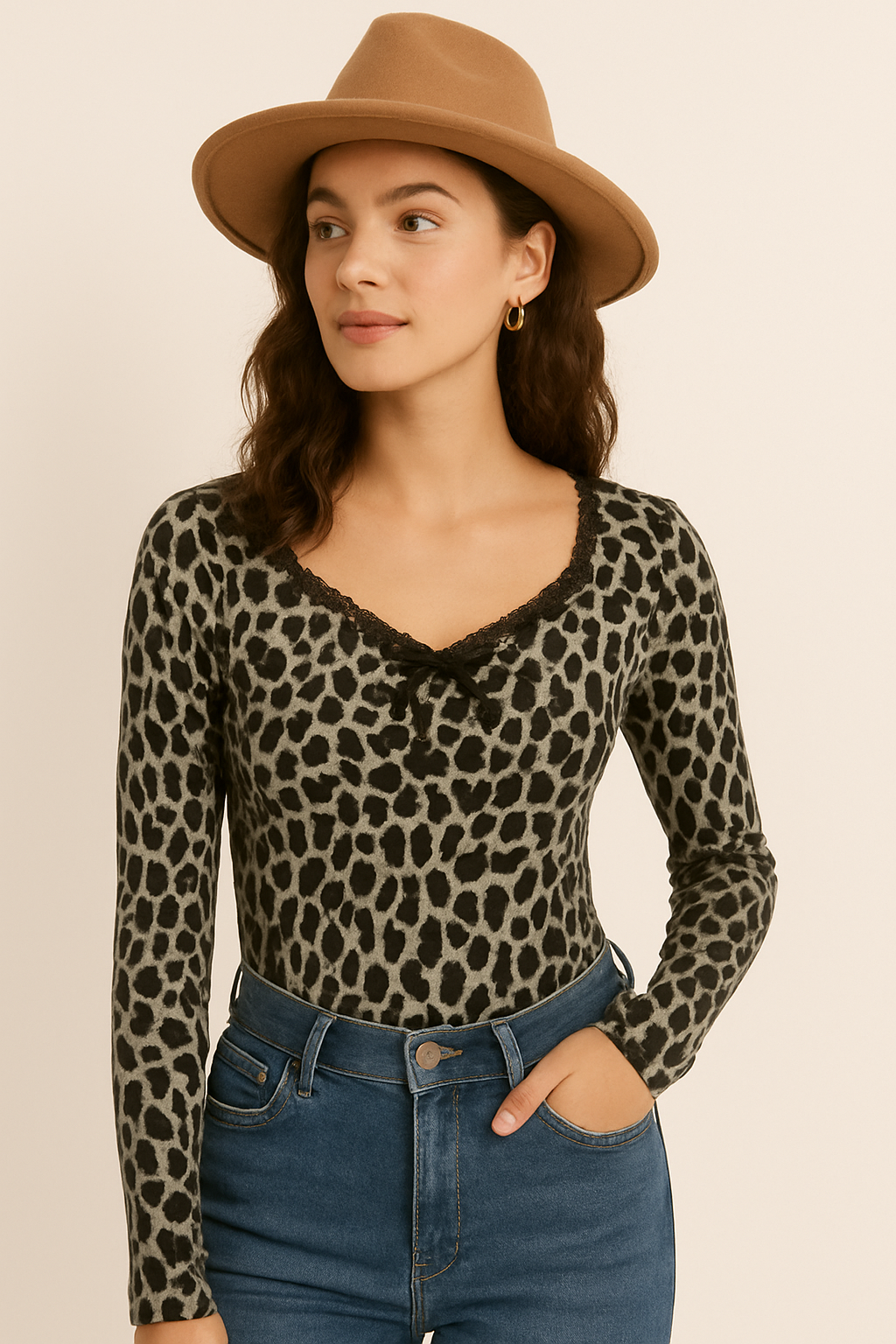 WILD SPIRIT LACEY PRINTED TOP