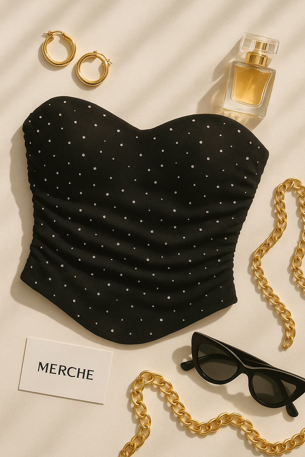MIND YOUR MANNERS EMBELLISHED MESH CORSET