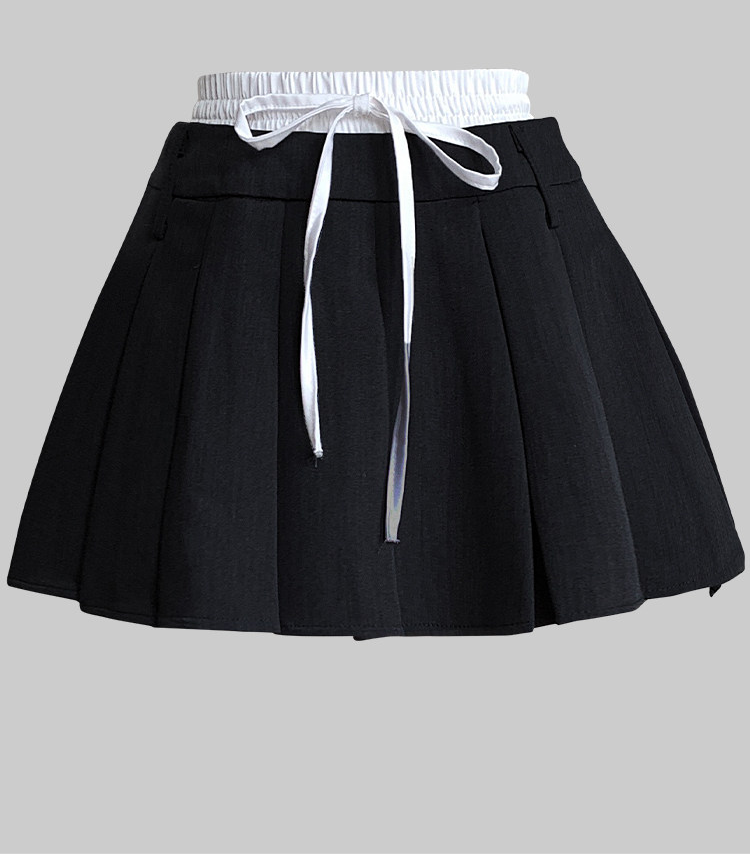 YOUR PROBLEM BLACK MINI SKIRT