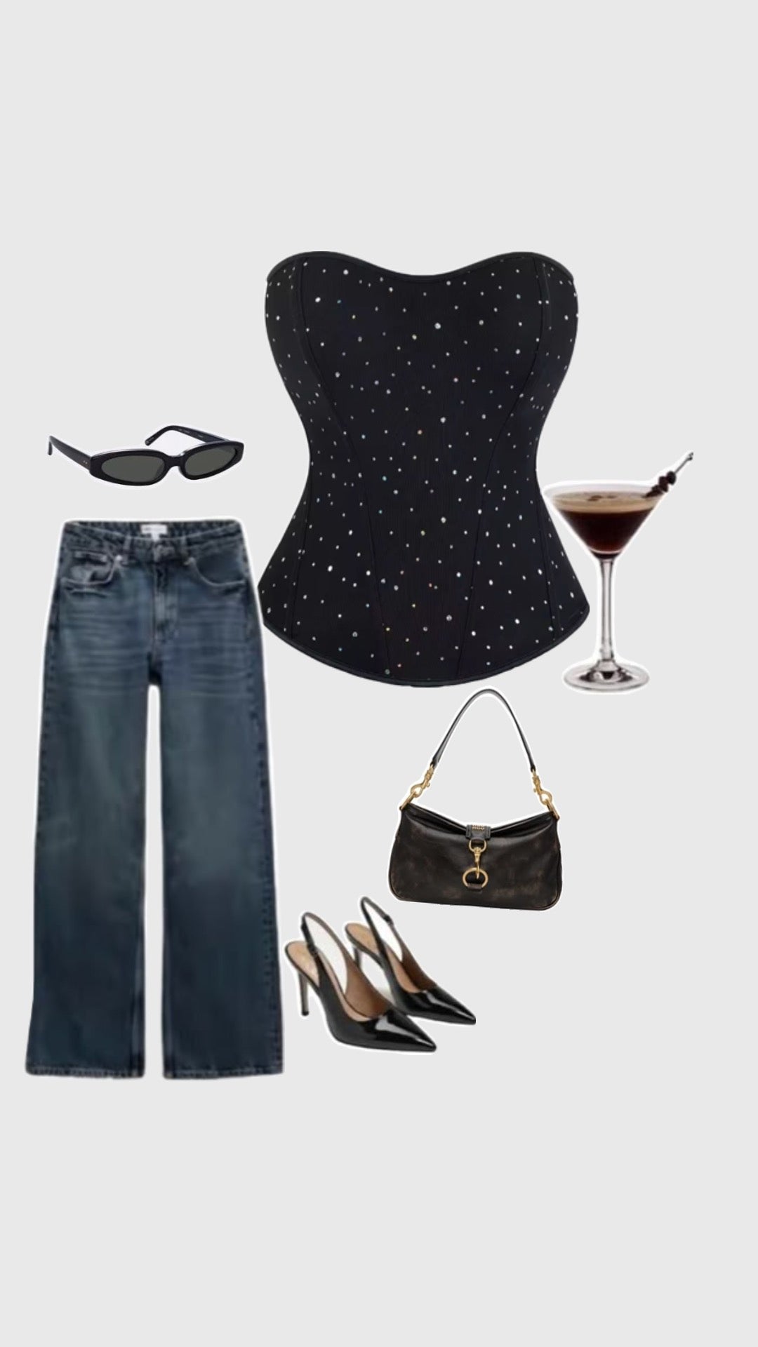 LOCATION MIAMI RHINESTONE EMBELLISHED LUXE CORSET