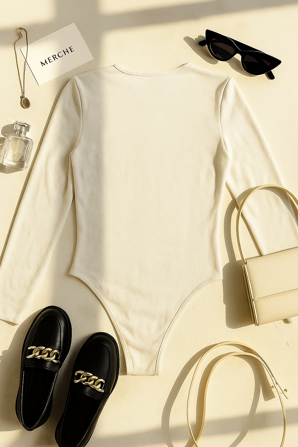 LOST MY HEART WHITE CUT-OUT BODYSUIT