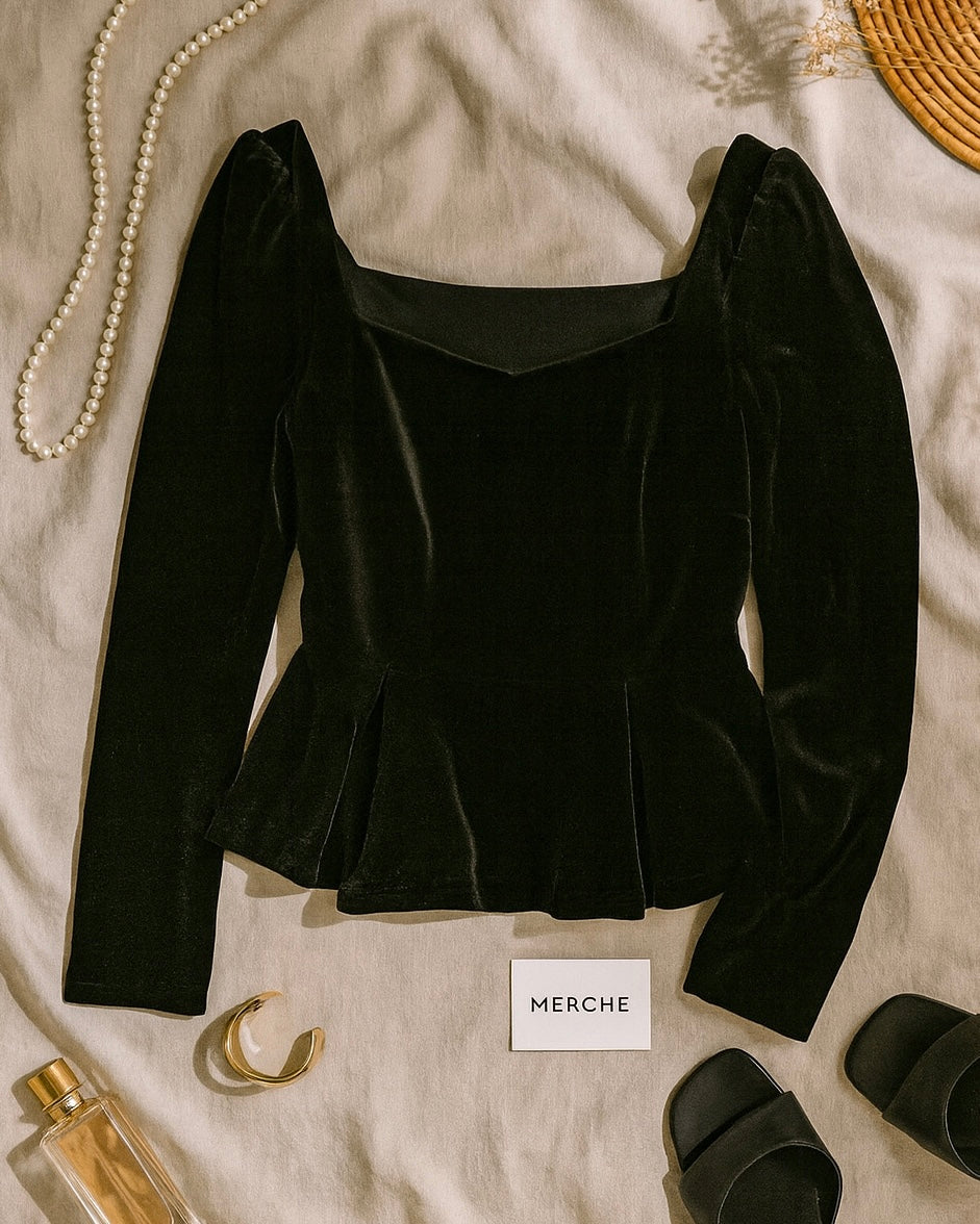 ROME NIGHTS LUXE VELOUR TOP