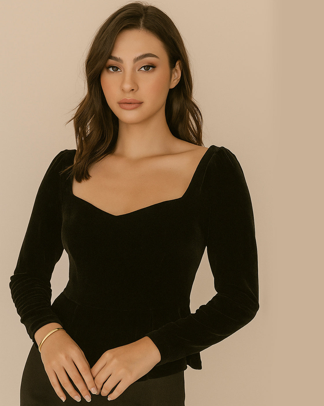 ROME NIGHTS LUXE VELOUR TOP