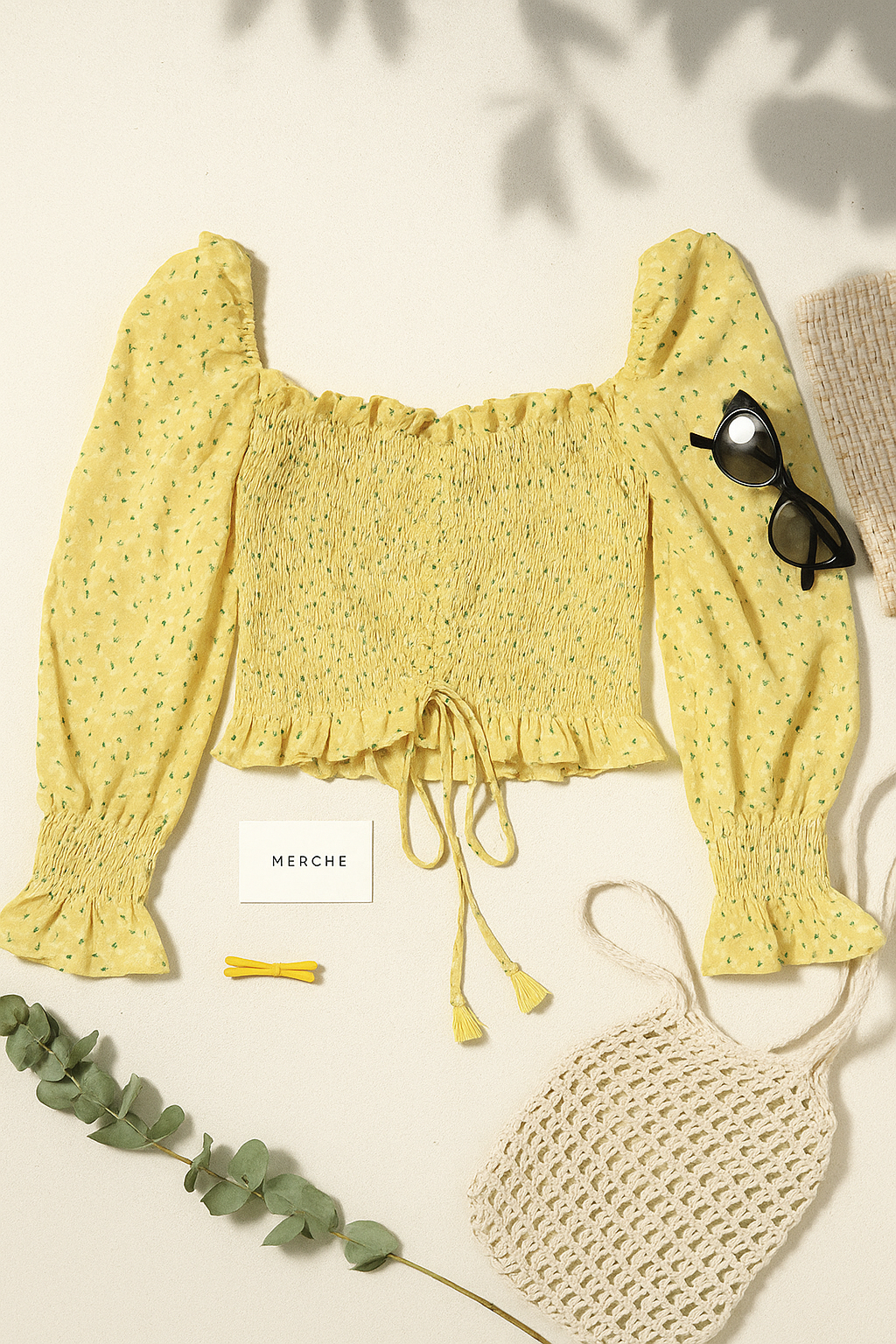 MISS SUNSHINE YELLOW FLORAL TOP