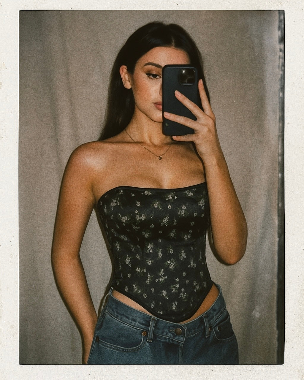 BLOOM FEARLESSLY FLORAL CORSET