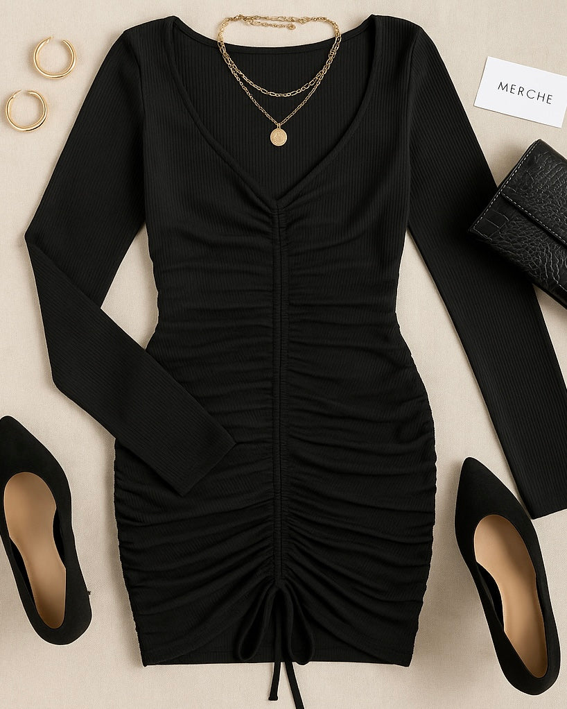 ALL THE LIKES BLACK DRESS