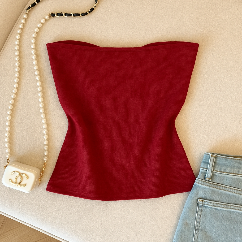 THE HEART-STOPPER BOW BANDEAU TOP