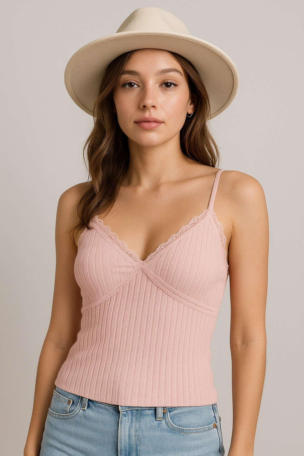TRUST ISSUES PADDED PEACH CAMI TOP