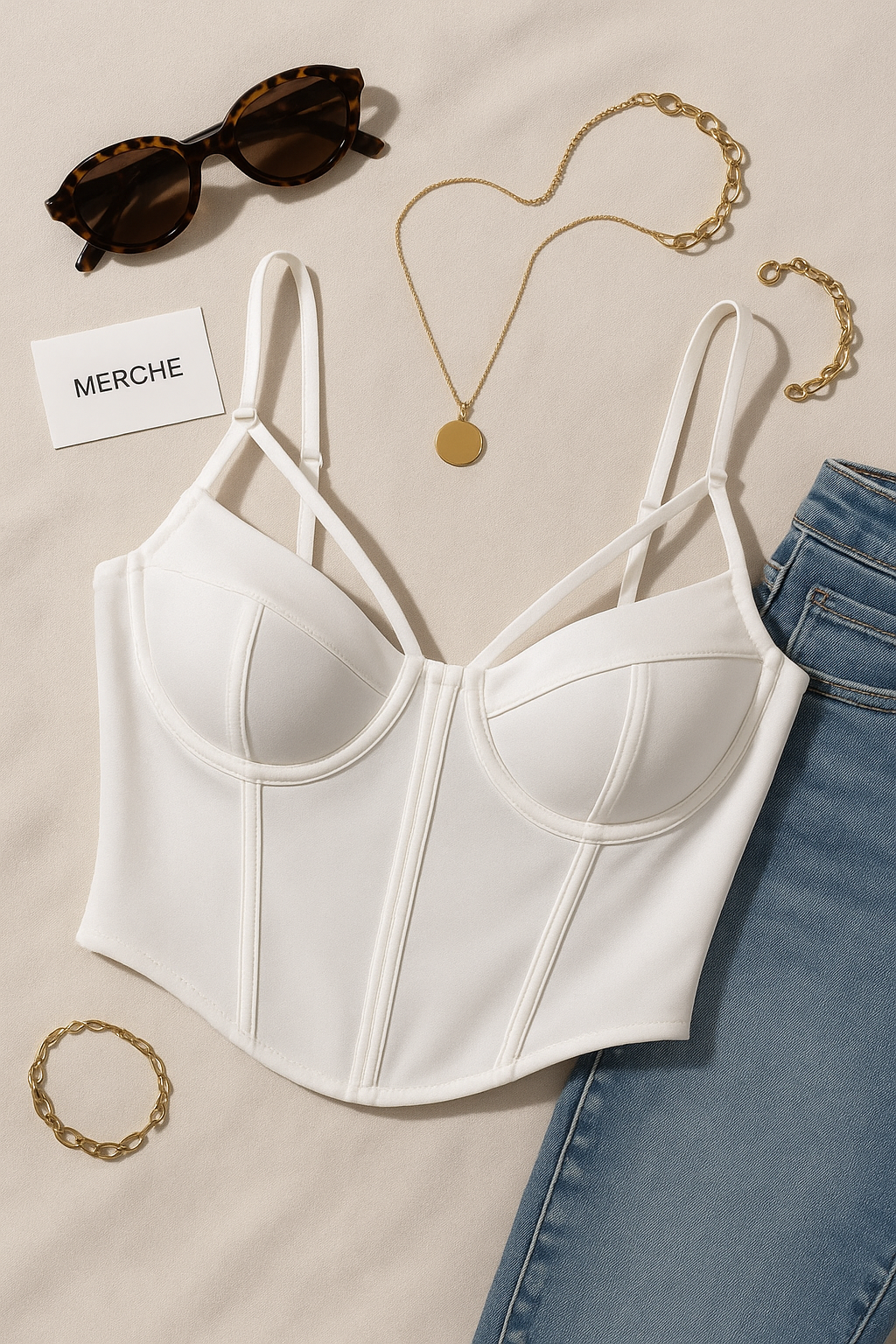JUST MY TYPE LUXE WHITE TOP