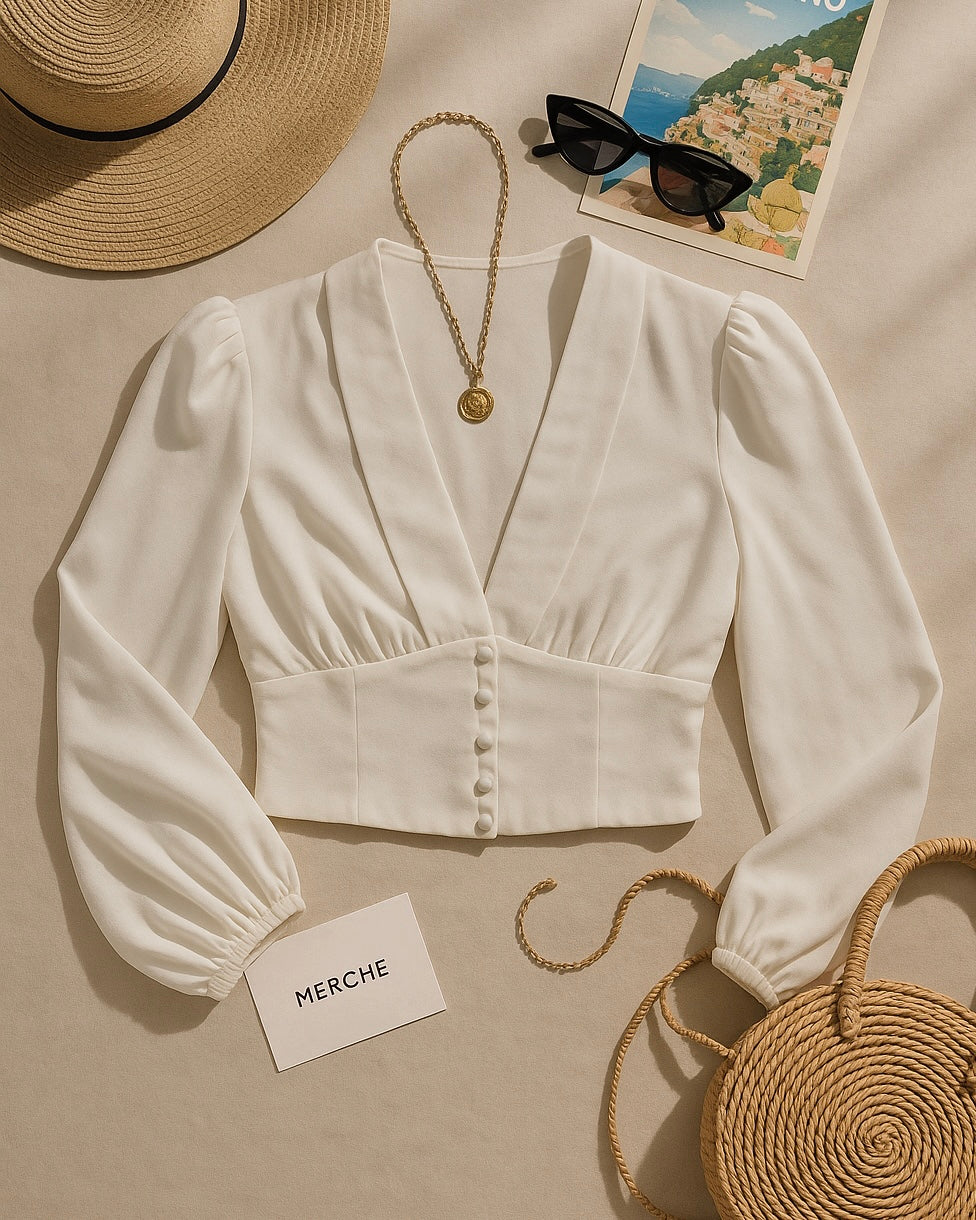 LA BELLA WHITE LUXE SHIRT