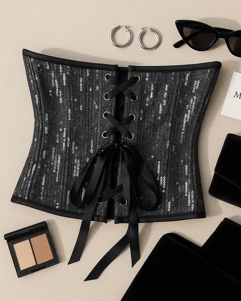OLD HOLLYWOOD SEQUIN CORSET