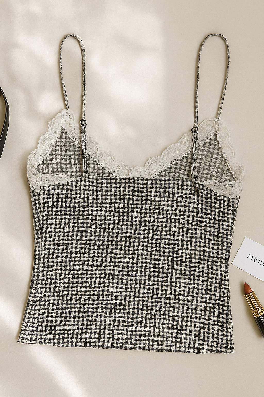 SUNSET HARBOUR CHECKS CAMI TOP