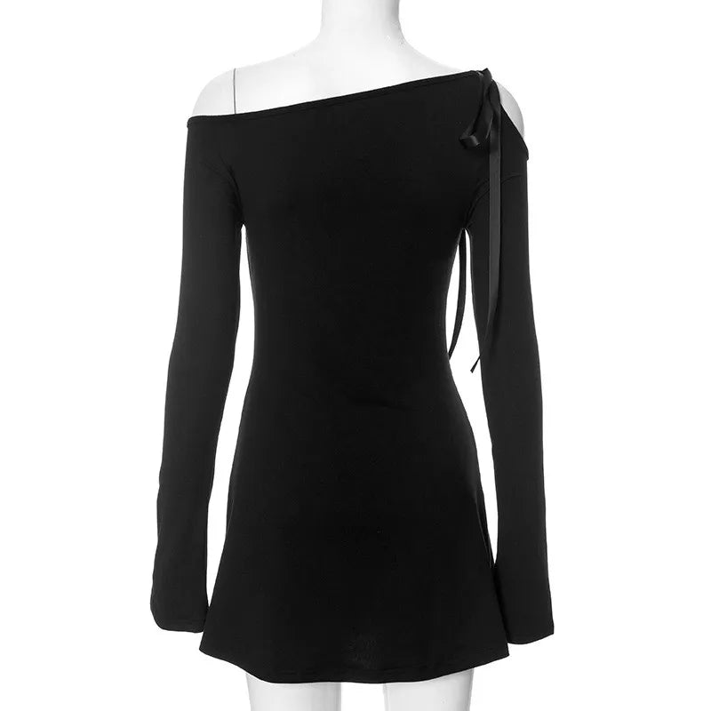 VLOGGER BOW-TIE MINI DRESS