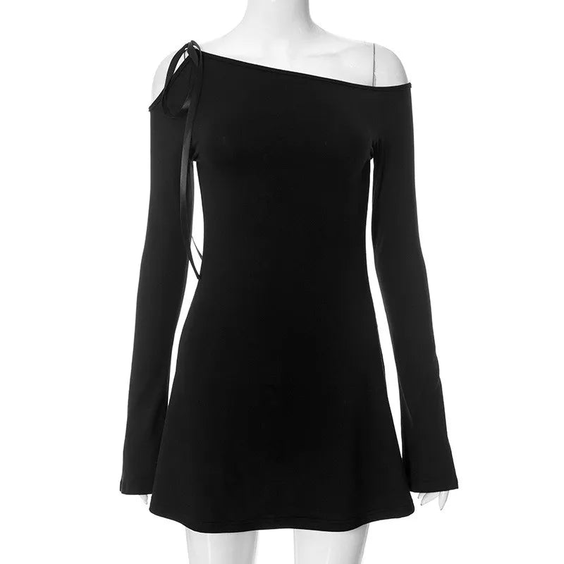 VLOGGER BOW-TIE MINI DRESS