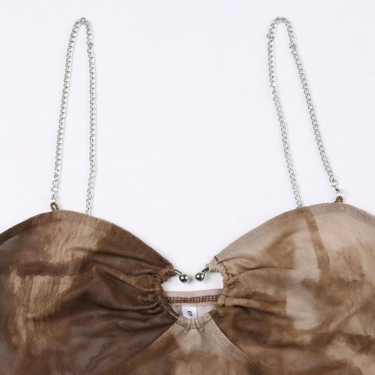 COOLNESS CALLING MESH CAMI TOP