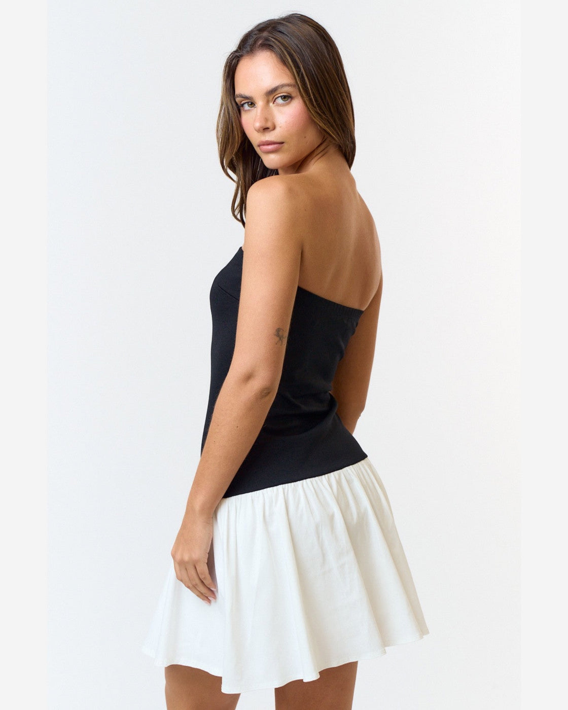GIRLS ARE GIRLING BANDEAU FLARE DRESS